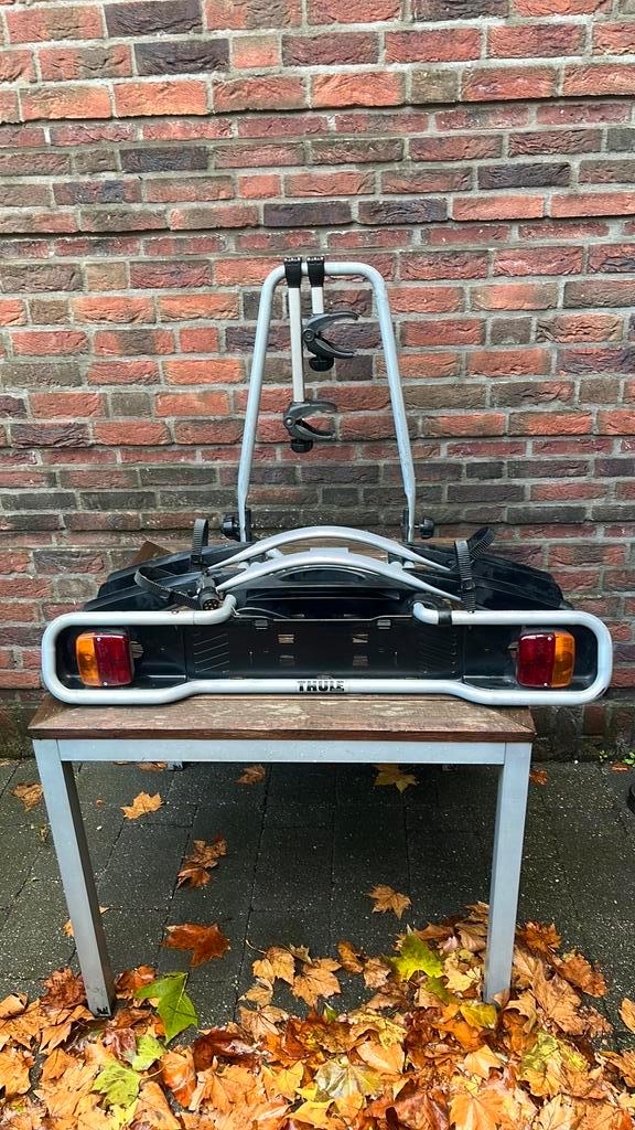 Thule 945 fietsendrager, Auto diversen, Fietsendragers, Gebruikt, Trekhaakdrager, 2 fietsen, Brede banden, Ophalen