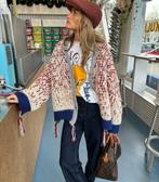 Grof gebreid vest met franje zara, Maat 38/40 (M), Overige kleuren, Zara, Nieuw