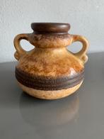 Retro vaas Germany bruin okergeel, Ophalen