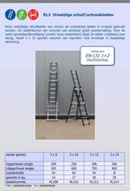 3-delige ladder 7.5m - Zeer nette staat!, Ophalen, Zo goed als nieuw, Ladder, Opvouwbaar of Inschuifbaar