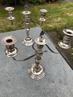 Verzilverde kandelaars Sheffield - Klassiek design, Ophalen, Zilver