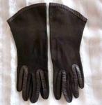 Bruine suède handschoenen met leer van Maison de Bonneterie, Kleding | Heren, Verzenden, Gedragen, Handschoenen