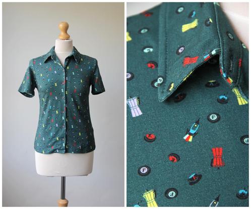 Who's That Girl - NIEUW / jersey blouse  petrol groen maat S, Kleding | Dames, Blouses en Tunieken, Nieuw, Maat 36 (S), Groen