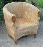 Rieten fauteuil, Huis en Inrichting, Fauteuils, Ophalen, Riet of Rotan, Riet, Gebruikt