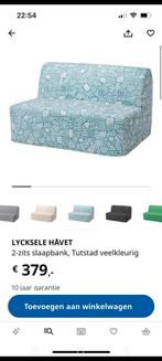 Ikea Slaapbank - Comfortabel en Praktisch!, Gebruikt, Tweepersoons, Wit, 140 cm