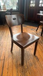 Satelliet horeca stoelen & barkrukken–46 stuks–massief hout, Ophalen, Gebruikt, Bruin, Vijf, Zes of meer stoelen