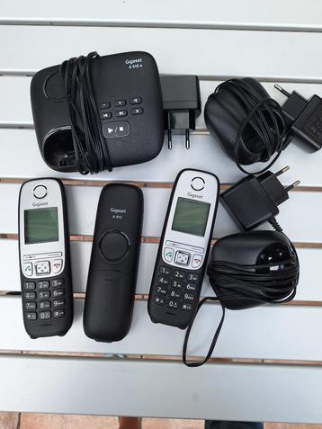 Dect telefoon 3 handsets en antwoordapparaat beschikbaar voor biedingen
