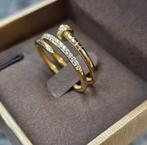 Spijker ring 14k, Nieuw, Ophalen of Verzenden, 17 tot 18, Dame