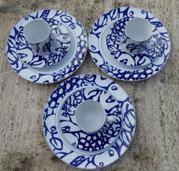 Rosenthal Thomas 3 x Ontbijtset Ontwerp Maarten Vrolijk 1992 beschikbaar voor biedingen