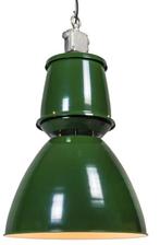 groene industriële hanglamp in zeer goede staat, Ophalen, Zo goed als nieuw, Metaal, 75 cm of meer