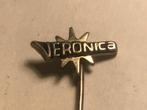 Metalen VERONICA ZENDSCHIP Speld (Zwart/Metaalkleur)., Verzamelen, Speldjes, Pins en Buttons, Verzenden, Zo goed als nieuw, Merk