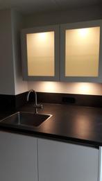 Bovenkasten (2x) met deur matglas, kiezelgrijs, 60x78x34cm, Ophalen, Overige kleuren, Nieuw, 50 tot 100 cm