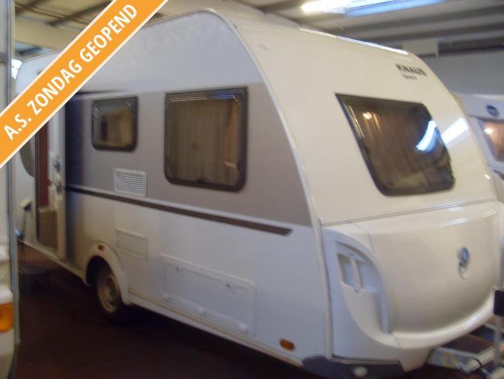 Knaus Sport 420 QD met Mover, Caravans en Kamperen, Caravans, Bedrijf, tot en met 4, 750 - 1000 kg, Treinzit, Knaus, Dwarsbed