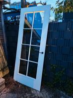 Binnendeur wit met glas, Doe-het-zelf en Verbouw, Deuren en Horren, 215 cm of meer, 80 tot 100 cm, Ophalen of Verzenden, Glas