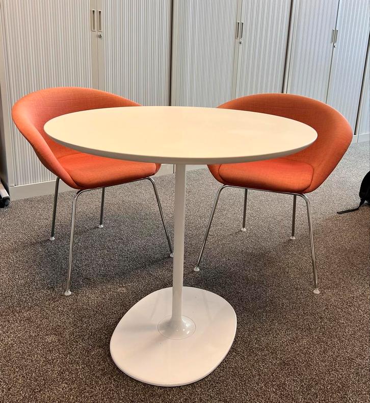 Arper Ovale Tafel - Verzwaarde Voet, Huis en Inrichting, Tafels | Eettafels, Gebruikt, 50 tot 100 cm, 100 tot 150 cm, tot twee personen