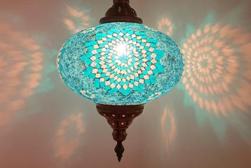 Diverse Oosterse Arabische Turkse Boho glasmozaiek hanglamp beschikbaar voor biedingen