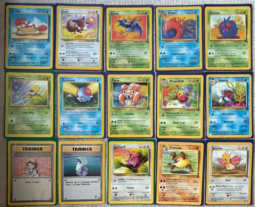 Verzameling oude Pokemon kaarten 1995/1999, Hobby en Vrije tijd, Verzamelkaartspellen | Pokémon, Zo goed als nieuw, Meerdere kaarten