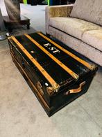Oude dekenkist hutkoffer salontafel man cave decoratie, Ophalen, A, A, A