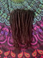 Setje donkerbruine human hair clip dreads extensions 260€, Ophalen of Verzenden, Nieuw, Pruik of Haarverlenging