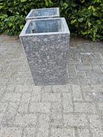 Mooie granieten bloembakken zonder bodem, Ophalen, Steen, Minder dan 60 cm, Vierkant