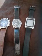 3 Horloges - 1 met kapot bandje, Sieraden, Tassen en Uiterlijk, Horloges | Heren, Ophalen of Verzenden