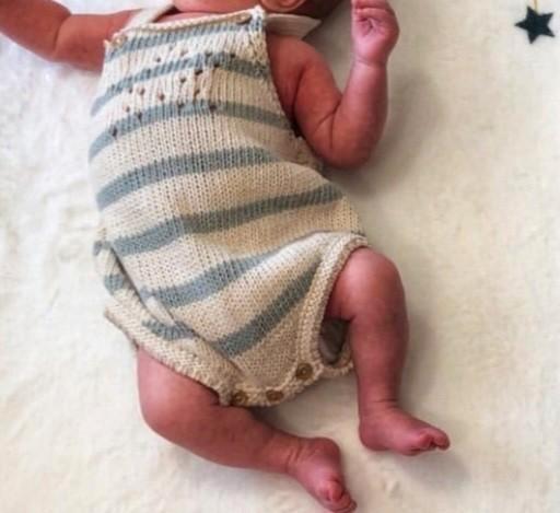 Zara fotoshoot pakje unisex beige grijs maat 62 gehaakt, Kinderen en Baby's, Babykleding | Maat 62, Zo goed als nieuw, Jongetje of Meisje