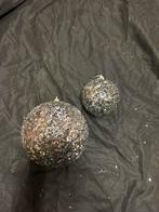 Zilvere glitter ballen 2 maten grote partij, Diversen, Kerst, Ophalen, Zo goed als nieuw