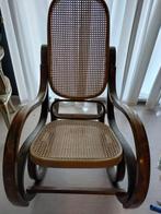 Schommelstoel rotan, Ophalen, Gebruikt, Bruin, Eén