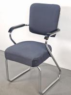 Vintage Fana Paul Schuitema Paperclip stoel ’50 buisframe, Blauw, Vintage bauhaus, Gebruikt, Ophalen of Verzenden