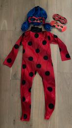 Lady bug Miraculous verkleedpakje, pruik en 3maskers, Jongen of Meisje, Zo goed als nieuw, Ophalen