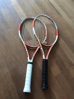 2X Wilson Hammer 6 H6 oranje wit grip l3 260gram carbon, Sport en Fitness, Tennis, Racket, Wilson, Ophalen of Verzenden, L3