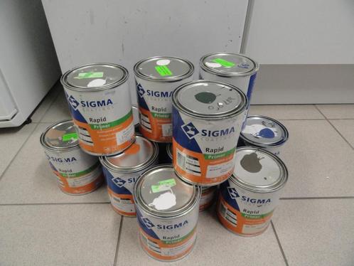 PARTIJ SIGMA RAPRID PRIMER GRONDVERF WIT DIVERSE KLEUREN, Doe-het-zelf en Verbouw, Verf, Beits en Lak, Nieuw, Verf, Minder dan 5 liter