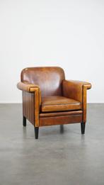 Schapenleren Art Deco design fauteuil met leuke details, Ophalen, Gebruikt, ., Klassiek