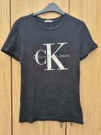 ZGAN Calvin Klein shirt mt S zwart met logo, Kleding | Dames, T-shirts, Ophalen of Verzenden, Zo goed als nieuw, Zwart, Korte mouw