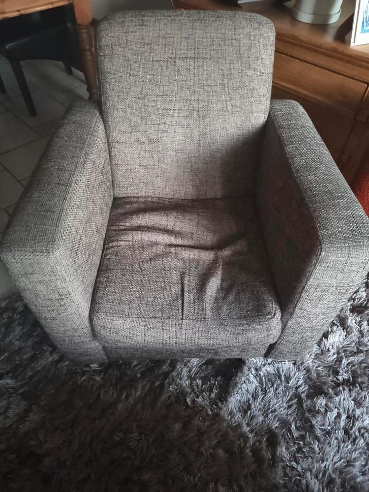Comfortabele fauteuils, Huis en Inrichting, Fauteuils, Gebruikt, Stof, 50 tot 75 cm, 75 tot 100 cm, Ophalen
