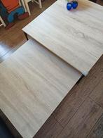 Salontafel set van 2, Ophalen, Gebruikt, 50 tot 100 cm, Vierkant