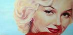 Schilderij Marilyn Monroe, model/actrice. Portret olieverf., Minder dan 50 cm, 75 tot 100 cm, Schilderij, Ophalen of Verzenden