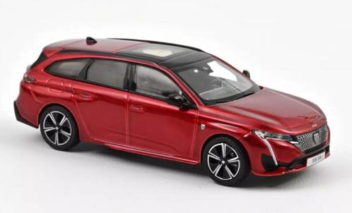 Peugeot 308 SW GT 2021 Elixir Rood Schaal 1:43 Norev 473938, Hobby en Vrije tijd, Modelauto's | 1:43, Nieuw, Auto, Norev, Ophalen of Verzenden