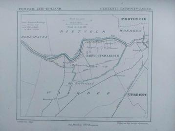 AG13 / Litho van J. Kuyper uit 1867 van Barwoutswaarder ZH beschikbaar voor biedingen