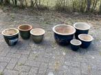 Diverse bloempotten, Tuin en Terras, Ophalen, Gebruikt, Rond, Minder dan 25 cm