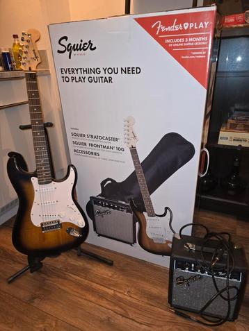 Fender Squier Gitaar Starter Set - Zo Goed Als Nieuw! beschikbaar voor biedingen