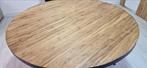 Nieuwe ronde teakhouten eettafel - 140cm, Ophalen, 100 tot 150 cm, Nieuw, Vijf personen of meer