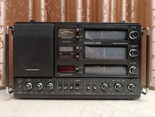 Grundig Satellit 3400 Professional Wereldontvanger black, Audio, Tv en Foto, Radio's, Gebruikt, Wereldontvanger, Verzenden