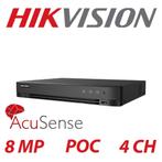 5MP Hikvision ColorVu AcuSense Hybrid PoC set/DVR + 2camera, Audio, Tv en Foto, Nieuw, Buitencamera, Ophalen of Verzenden