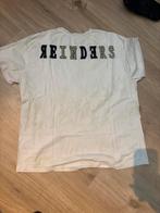Oversized reinders shirt one size, Ophalen of Verzenden, Zo goed als nieuw, Wit, Korte mouw