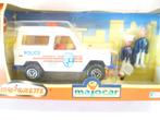 Majorette Majocar Land Rover Police + 2 poppetjes 1:46 auto, Ophalen of Verzenden, Nieuw, Auto