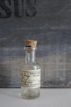 Oud brocante apothekersflesje Rotterdam *Pronck & Praal*, Ophalen of Verzenden