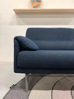 Nieuwstaat Leolux Bora Balanza Bank 3 zits Hoog mondo Blauw, Huis en Inrichting, Leolux, Driepersoons, 75 tot 100 cm, Ophalen of Verzenden