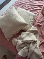 Hele leuke mousseline set met gevlochten deken, Ophalen of Verzenden, Nieuw, Beige