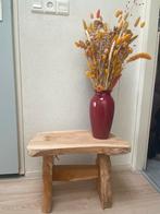 Krukje bankje boomstam handmade, Ophalen, Nieuw